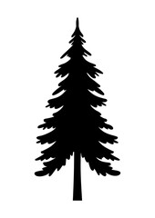 Fir tree, Pine Tree, Christmas tree, Tree, forest, nature, Tree shape, Christmas tree silhouette