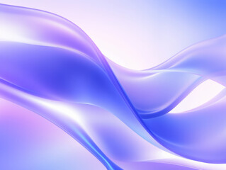 Obraz premium Smooth blue and purple gradient abstract background with silky wave-like shapes.