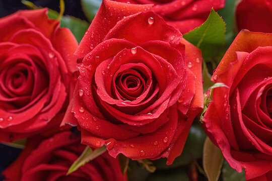 stock photo and royalty image of red rose background romantic, Valentine's Day