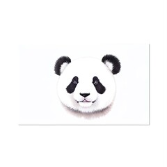 Panda watercolor portrait, generative ai cute illustration.