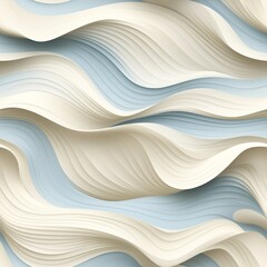 Obraz premium Abstract modern white wall texture seamless pattern with geometric overlapping layers and wavy waves