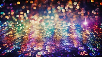 dance disco glitter background illustration lights shiny, club retro, fun groovy dance disco glitter background - obrazy, fototapety, plakaty