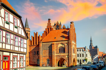 Altstadt von Tangermünde, Sachsen Anhalt, Deutschland 