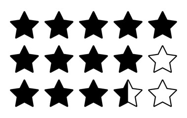 Fototapeta premium Five star review icon. Customer feedback vector