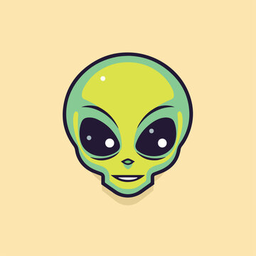 Aliens in cartoon, doodle style. Image for t shirt. Isolated 2d vector illustration in logo, icon, sketch style, Eps 10. AI Generative
