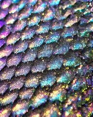 A fantasy texture like iridescent dragon scales. 