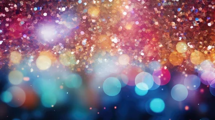 Keuken spatwand met foto music disco glitter background illustration dance lights, shiny club, retro fun music disco glitter background © vectorwin