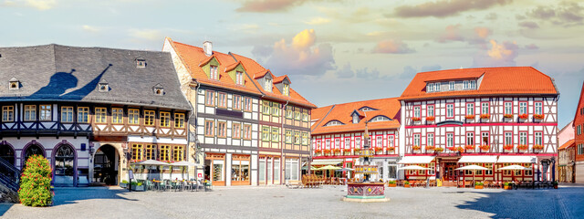 Fototapeta na wymiar Altstadt, Wernigerode, Sachsen Anhalt, Deutschland 