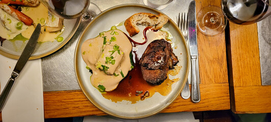 Steak in a Parisian Bistro