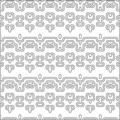 Abstract shapes.Patterns from lines.White wallpaper. Vector graphics for design, textile, decoration, cover, wallpaper, web background, wrapping paper, fabric, packaging. Repeating pattern.