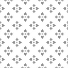 Abstract shapes.Patterns from lines.White wallpaper. Vector graphics for design, textile, decoration, cover, wallpaper, web background, wrapping paper, fabric, packaging. Repeating pattern.