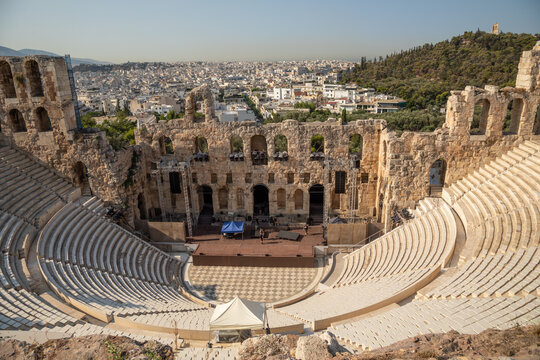 Acropolis of Athens. Ancient architecture of Greece.