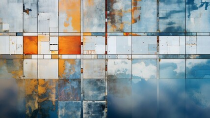 "Abstract Aerial Dreams Photo": Use drone photography to create an abstract and visually striking composition of landscapes or cityscapes from above