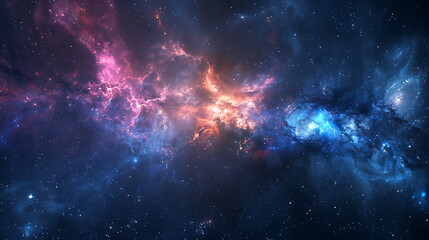  a star explosion in space