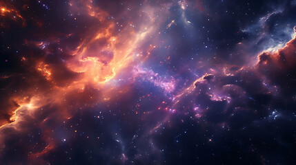 Fototapeta premium a star explosion in space