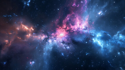 a star explosion in space