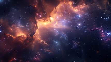 Fototapeta premium a star explosion in space