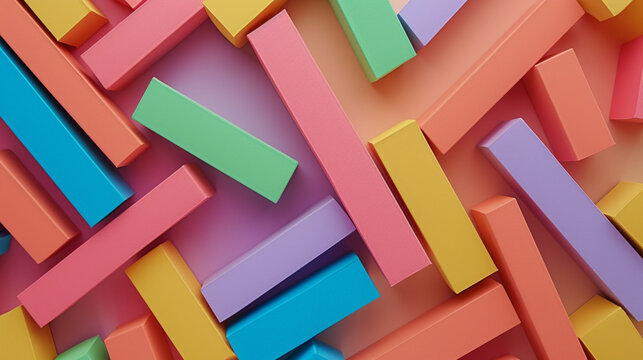Colorful geometric figures
