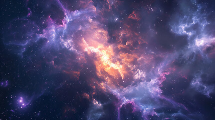 stars in a nebula