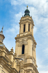 Fototapeta na wymiar Basilica and cathedral of El Pilar, Zaragoza, Spain. High quality photo