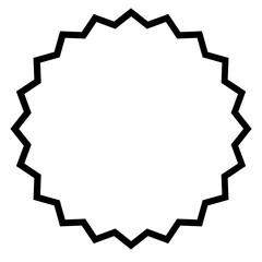 Fototapeta na wymiar Star vector icons, Star blank label, stickers emblem simple flat style.