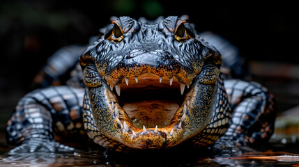 Fototapeta premium close up of a crocodile