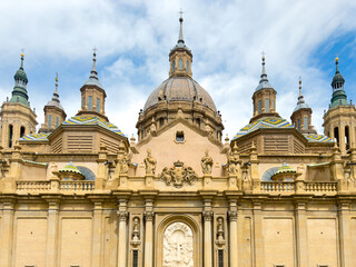 Basilica and cathedral of El Pilar, Zaragoza, Spain. High quality photo