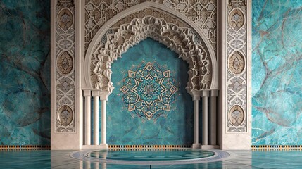 Islamic Geometric Background Wallpaper Timeless Elegance and Harmony in Every Detail