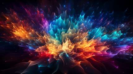 Colorful neon explosion