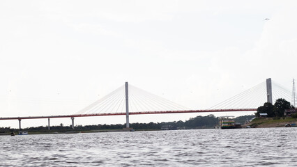 Puente sobre río nanay iquitos peru