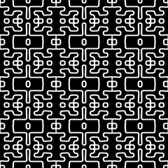 
White background with black pattern. Seamless texture for fashion, textile design,  on wall paper, wrapping paper, fabrics and home decor. Simple repeat pattern.