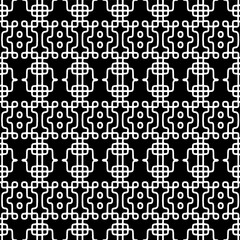 
White background with black pattern. Seamless texture for fashion, textile design,  on wall paper, wrapping paper, fabrics and home decor. Simple repeat pattern.