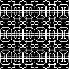 
White background with black pattern. Seamless texture for fashion, textile design,  on wall paper, wrapping paper, fabrics and home decor. Simple repeat pattern.