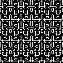 
White background with black pattern. Seamless texture for fashion, textile design,  on wall paper, wrapping paper, fabrics and home decor. Simple repeat pattern.