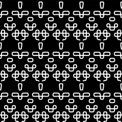 
White background with black pattern. Seamless texture for fashion, textile design,  on wall paper, wrapping paper, fabrics and home decor. Simple repeat pattern.