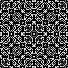 
White background with black pattern. Seamless texture for fashion, textile design,  on wall paper, wrapping paper, fabrics and home decor. Simple repeat pattern.