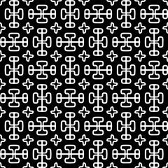 
White background with black pattern. Seamless texture for fashion, textile design,  on wall paper, wrapping paper, fabrics and home decor. Simple repeat pattern.
