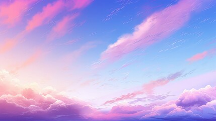 warm summer sky background illustration serene radiant, celestial azure, ethereal picturesque warm summer sky background