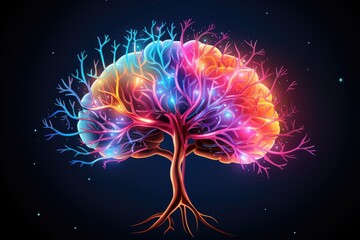Neurotechnologies, neuroimaging, brain computer interfaces (BCI), deep brain stimulation stimuli. Neuroprosthetics, magnetic resonance imaging (MRI), medtech innovations. Electroencephalography (EEG). - obrazy, fototapety, plakaty