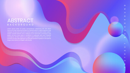 Abstract fluid shapes background gradients Vector illustration
