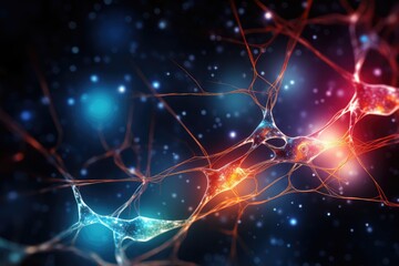 Human Brain Energy vibrant Brain Bulb light bulb. Neuronal network neurons creative, colorful, and glowing creativity, innovation, insightful axon idea generation, moments of epiphany and brilliance. 