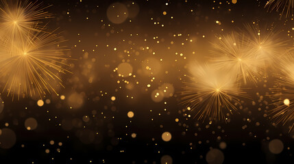 Fototapeta premium Fireworks background for celebration, holiday celebration concept