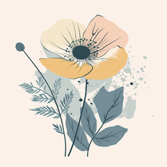 illustration of flower