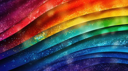 bright vibrant rainbow background illustration cheerful lively, spectrum chromatic, multicolored prismatic bright vibrant rainbow background - obrazy, fototapety, plakaty