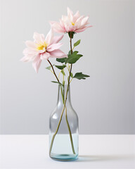 flower in glass vase