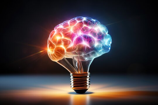 3D brainstorm symbol mindful brain icon, concept mapping and word association. Creative TRIZ, concept fan technique. Lotus Blossom Technique challenging assumptions. SWOT brainstorming mind analysis