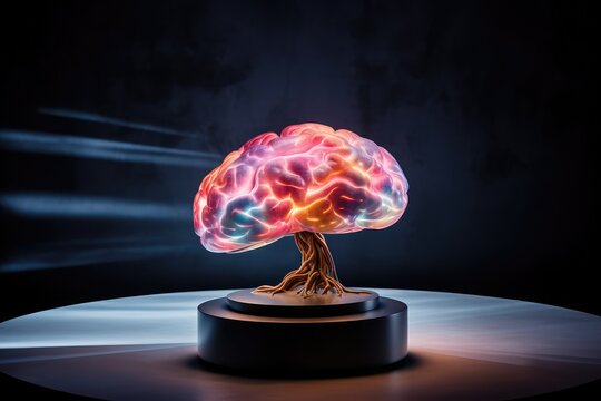 3D brainstorm symbol mindful brain icon, concept mapping and word association. Creative TRIZ, concept fan technique. Lotus Blossom Technique challenging assumptions. SWOT brainstorming mind analysis