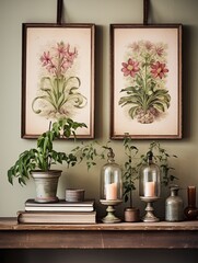 Wildflower Vintage Style: Bohemian Botanical Wall Hangings & Art Prints