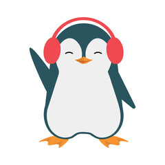 Pinguin Christmas Illustration