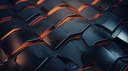 Fototapeta premium Abstract background with metal texture lines and shapes.